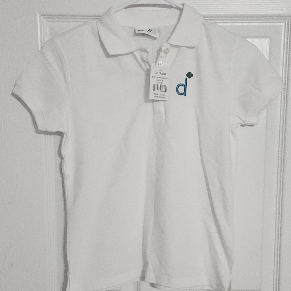 Kids White Polo Shirt by d